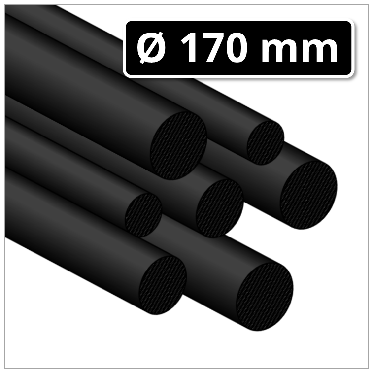 Ø 45 mm,Lang 250 500 POM Rundstab schwarz oder natur weiß 24,00€/m 1000mm 